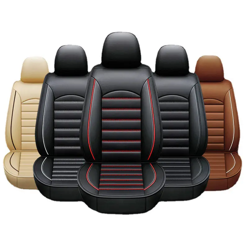 Coprisedile per auto set completo 5 in pelle PU 5d personalizzato di lusso universale nuovo arrivo