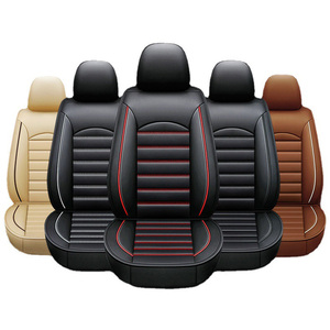 Coprisedile per auto set completo 5 in pelle PU 5d personalizzato di lusso universale nuovo arrivo - Product Image 1
