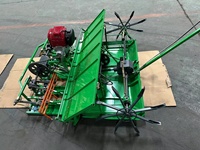 Transplanteurs de riz pour rizières compactes TNS à 4 et 6 rangs, à essence, guidés à la main, pour la plantation et le repiquage de semis