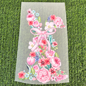 สติกเกอร์พิมพ์ลายกระต่ายอีสเตอร์คุณภาพดีแบบกำหนดเอง พร้อมกดติด ฉลากพลาสติซอล DTF สำหรับเสื้อยืด - Product Image 2