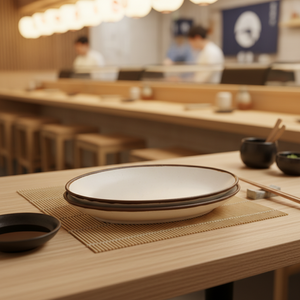 Assiettes ovales en mélamine de 10,6 pouces à grand rebord pour restaurant, prix de gros abordable - Product Image 3