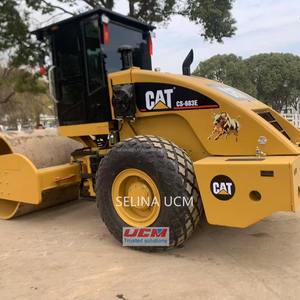 Certifié CE EPA CAT CS683e CS663e CS533e compacteur de sol à tambour unique rouleau vibrant rouleau de route CS-683E CS-533E utilisé - Product Image 5