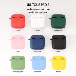 Housse en silicone étanche et antichoc personnalisée pour <span class=keywords><strong>casque</strong></span> <span class=keywords><strong>sans</strong></span> <span class=keywords><strong>fil</strong></span> <span class=keywords><strong>JBL</strong></span> TOUR PRO 2, accessoire pour écouteurs - Product Image 3