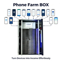 Mobile Phone Farm Chassis with Unified Software Control, Granja De Celulares Box for Social Media Marketing & Android Scripting