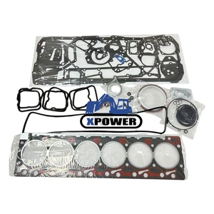 Kit de joints de révision XPower neuf pour moteurs 6B 6BT 6BTA 6BT5.9 6D102, références 3802376 4089649 3804897, pièces de réparation pour moteur d'excavatrice sur chenilles, garantie 6 mois - Product Image 1