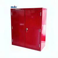 Armoire pour enrouleur de tuyau d'incendie Jinkai - Construction robuste en acier doux thermolaqué, flexible, portable, facile à utiliser, protection incendie pour