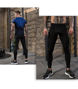 Gli Uomini di ginnastica Abbigliamento Sportivo Mens ActivewearSkin Stretti Delle Ghette Di Yoga - Product Image 4