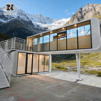 Maisons préfabriquées modernes, sûres et fiables, nouvelle conception, maison mobile en conteneur, capsule spatiale, panneaux sandwich, résistant au feu