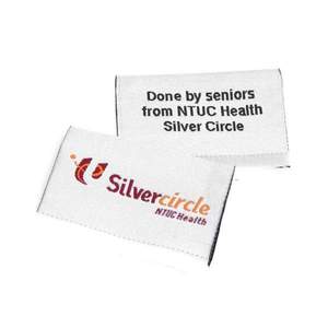 Customize Private High-Density Damask Label Clothing Tag Garment Labels Woven Labels - Product Image 1