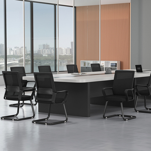 <span class=keywords><strong>Chaise</strong></span> <span class=keywords><strong>de</strong></span> <span class=keywords><strong>bureau</strong></span> ergonomique à dossier haut en maille pour salle <span class=keywords><strong>de</strong></span> conférence d'école bon marché sans roues d'attente - Product Image 3