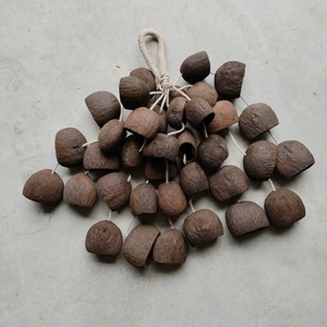 Wholesale Hand‑crafted Natural Fruit Shell Cluster Shaker Bells Cotton Rope Hanging <b>Wind</b> <b>Chime</b> For Sound Therapy - Product Image 4