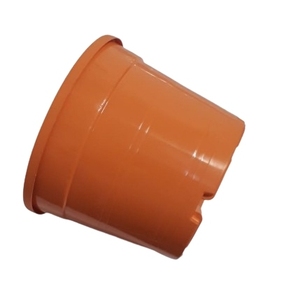 กระถางต้นไม้เคลือบสีส้ม ชุด 10 ใบ ขนาด 1.3 ลิตร (เทียบเท่า 5 แกลลอน) ผลิตในอิตาลี สำหรับใช้ในบ้าน วางพื้นหรือแขวน - Product Image 2