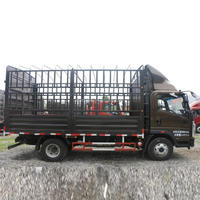 Truk Ringan Howo Diesel 150-250hp 6x2 Terlaris, Truk Kargo Listrik Baru Euro 3, Mini Fence untuk Transportasi Ternak