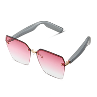 Lunettes de soleil audio intelligentes 2025 5.4 35g Ultra Légères à Oreille Ouverte Magnétiques Double Charge Longue Autonomie Verres UV Dégradés Vidéo 1080P IPX4