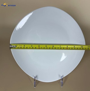 Platos Cuadrados Blancos de Cerámica de 10.5 Pulgadas al por Mayor, Platos Planos de Porcelana para Restaurantes, Hoteles, Stock de Fábrica, Baratos al por Mayor - Product Image 3