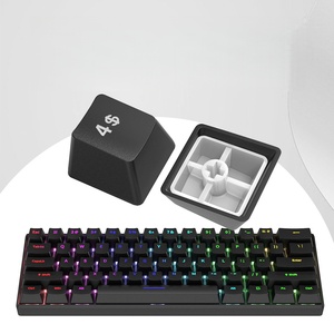 Teclado Mecánico de Tamaño Completo, 61 Teclas, Interruptores Azules, Marrones, Rojos y Negros, Iluminación RGB Mixta, Cableado, para Juegos de Laptop, Diseño Simple - Product Image 2