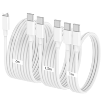 Câble de charge rapide USB-C vers USB-C 3A 60W personnalisé en gros, 1M 2M 3M, pour téléphones mobiles iPhone 17 Pro et Android
