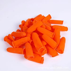 Latex Finger <b>Cots</b> Textured Anti-Slip For Welding Industry 100 Pieces Pack Disposable Finger Protection - Product Image 1