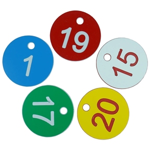 CHINABEES Round Number Beehive Label scatola per apicoltura allevamento <span class=keywords><strong>fattoria</strong></span> numerata con etichetta a foro marcatori per bestiame animale Classificatio - Product Image 6