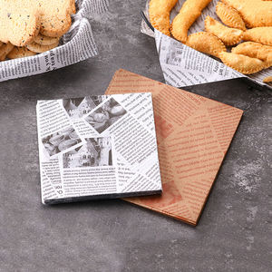 Papier sulfurisé double face enduit de cire, qualité alimentaire, sur mesure, pour emballage de burgers, avec logo personnalisé, idéal pour le pain - Product Image 2