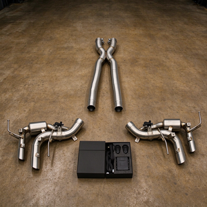 Sistema de Escape de Competición con Tubos de Eje Valvulados y Tubo Intermedio Race X, Reemplazo Directo OEM Personalizado para Ferrari Purosangue FUV V12 6.5L <span class=keywords><strong>2022</strong></span>+ - Product Image 1