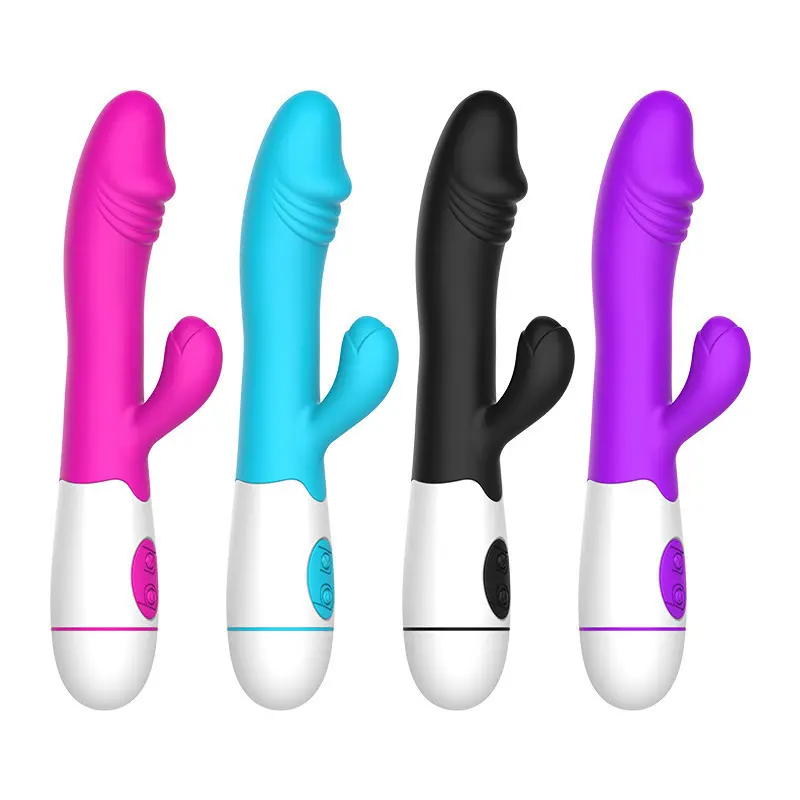 Iyi fiyat gerçekçi tavşan vibratör 30 hızları modu kadınlar için seks oyuncak yapay penis çift yetişkin