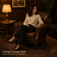Canapé en PU personnalisable de style américain antique, fauteuil cigare, table basse de bar/cocktail de luxe léger, chaise Godfather Tiger Club