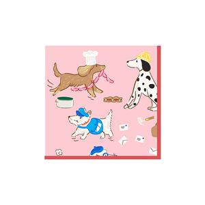 DAMAI - Vajilla Desechable Personalizada con Temática de Animales Rosas para Perros, Platos, Vasos, Servilletas, Juego de Vajilla para Fiestas - Product Image 6