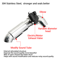 Tuyau d'échappement modifié Valve électrique universel sport voiture son modifier Tube sonore réglage contrôleur électronique