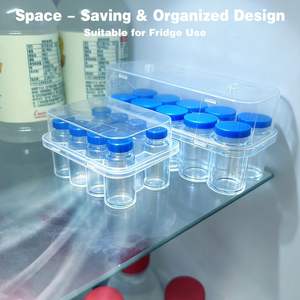 20-Slot Reusable Insulin Peptide Vial Storage Case Organizer with IP55 Protection <b>Snap</b> <b>Cap</b> Refrigerator Vial Holder - Product Image 2