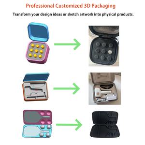 حقائب تخزين وحمل مخصصة بأي حجم، مقاومة للماء والصدمات، مصنوعة من مادة EVA الصلبة مع سحاب، حقائب صلبة مبطنة بالفوم - Product Image 4