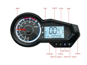 Repuestos de motocicleta Italika con garantía de calidad, velocímetro digital LCD para Super Power Archi 150cc AKT Evo R3 150 - Product Image 3