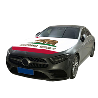 Vente en gros de housses de capot de voiture de Californie 120x150cm, résistantes à l'usure et durables, drapeau pour capot de moteur de voiture