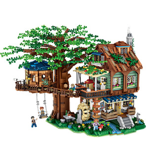 1033 Treehouse Model Building Blocks Assembly Set Plastic Cement for Teenagers DIY Gift Ornament Architecture Miniatures - Product Image 2
