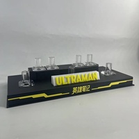 Vitrine de présentation en acrylique personnalisée avec éclairage LED, présentoir de bureau lumineux, boîte de présentation transparente en lucite, étagère de collection