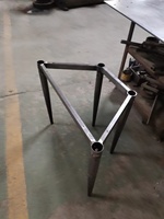 Yeddkin – Piétement de table moderne en métal robuste, pieds coniques noirs avec pieds de nivellement pour mobilier d'hôtel et de bureau (vente en gros)