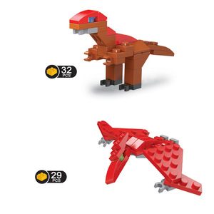 Dinosaur <b>Building</b> Blocks 6 In 1 Transformable <b>Model</b> Educational Toy For Children Age 7 14 Years Old Mini Assembly DIY Playset - Product Image 3