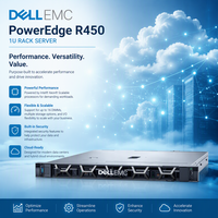 Vente en gros de serveurs rackables PowerEdge R450 avec processeurs Xeon Scalable doubles, prêts à être déployés, origine Chine