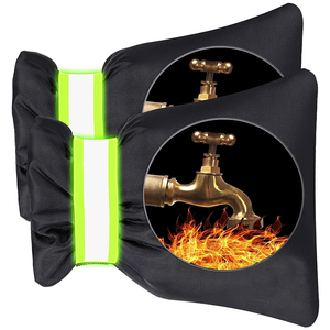 Couvre-robinet extérieur réutilisable Protection contre le gel d'hiver Isolation des tuyaux Météo froide Imperméable Couvre-robinet isolé antigel - Product Image 1