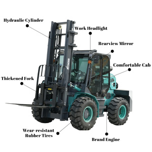 รถยกดีเซลกำลังสูง 37 กิโลวัตต์ รถยกขนาดเล็กแบบเครื่องยนต์สันดาปภายใน 3 ตัน 5 ตัน 6 ตัน พร้อมระยะยก 3-6 เมตร - Product Image 5