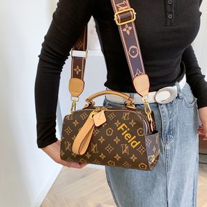 クロスボーダー新作レトロプリントジッパーハンドバッグ大容量ピローバッグオールマッチファッション幅広シングル斜め掛けショルダーバッグ - Product Image 3