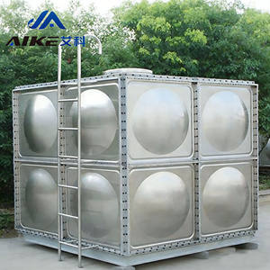 Aike 10000 litros tanque de agua potable de grado alimenticio tanque de almacenamiento de agua de acero inoxidable modular - Product Image 1