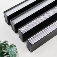Luminaire suspendu en bande longue de 120 cm 150 cm, lumière linéaire LED anti-éblouissement, aluminium nid d'abeilles, éclairage commercial et domestique, luminaire suspendu