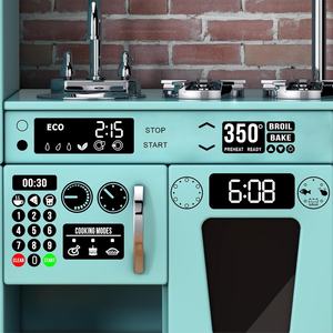 Autocollants de remplacement imperméables pour cuisine jouet, autocollants pour cuisinière, four, brûleur à gaz, décoration de cuisine jouet - Product Image 6