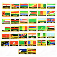 Fer en gros sur des patchs 100 patchs brodés de drapeau de pays personnalisés votre conception pour les vêtements