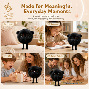Peluche AI Black Elf Édition Limitée, yeux marrons, clonage vocal ChatGPT 69 langues, compagnon à mémoire longue durée pour enfants, 2.4G - Product Image 4
