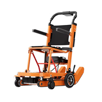 Fauteuil roulant électrique pliable pour escaliers, 90 cm, en alliage d'aluminium argenté, quatre roues, portable pour personnes âgées et handicapées