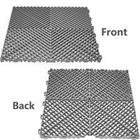Dalles de sol modulaires rigides en PVC colorées et emboîtables pour garage, antidérapantes, imperméables, tapis de sol intérieur uni pour voiture