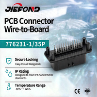Conector ECU Impermeable de Nylon con Clasificación IP67 de 35 Pines Macho Jiefond, Enchufe PCB Automotriz 776231-1