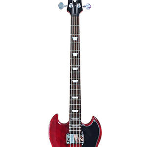 Basse Électrique SG 4 Cordes Bourgogne Corps Acajou Touche Palissandre <span class=keywords><strong>Guitare</strong></span> Basse Électrique Service Personnalisé Disponible - Product Image 5